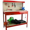 Pracovný stôl ponk do dielne 115x55x140 cm Red HD17726 (6)
