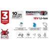 28418 8 akumulatorovy razovy utahovak energy 18v li ion bez akumulatora 58g18 9
