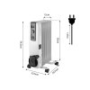 Olejový ohřívač 1500W 7 lamel 90-151