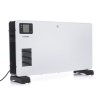 Elektrický konvektorový ohrievač 2300 W, turbo ventilátor, diaľkové ovládanie, LCD časovač, biela farba - 4