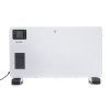 Elektrický konvektorový ohrievač 2300 W, turbo ventilátor, diaľkové ovládanie, LCD časovač, biela farba - 5
