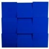 Akustický panel 3D skosený 50x50cm, hrúbka 5cm, modrý (5)