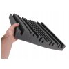 Akustický panel Equalizer 50x50cm, hrúbka 7cm, tmavo sivý (11)