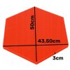 Akustický panel Hexagon 50x50cm, hrubka 3cm, červený (4)