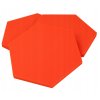 Akustický panel Hexagon 50x50cm, hrubka 3cm, červený (7)