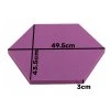 Akustický panel Hexagon 50x50cm, hrubka 3cm, fialový (14)