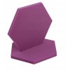 Akustický panel Hexagon 50x50cm, hrubka 3cm, fialový (6)