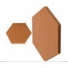 Akustický panel Hexagon 50x50cm, hrubka 3cm, hnedý (3)