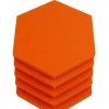 Akustický panel Hexagon 50x50cm, hrubka 3cm, oranžový (8)