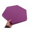 Akustický panel Hexagon 50x50cm, hrubka 5cm, fialový (9)