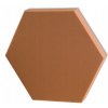Akustický panel Hexagon 50x50cm, hrubka 5cm, hnedý (10)