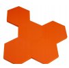 Akustický panel Hexagon 50x50cm, hrubka 5cm, oranžový (3)