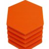 Akustický panel Hexagon 50x50cm, hrubka 5cm, oranžový (7)