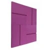 Akustický panel Obdĺžniky 50x50cm, hrúbka 3cm, fialový (4)