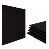 Akustický panel polyester 50x50cm, hrúbka 2cm, čierny (12)