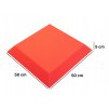 Akustický panel trapéz 50x50cm, hrúbka 5cm, červený (11)