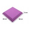 Akustický panel trapéz 50x50cm, hrúbka 5cm, fialový (1)