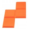 Akustický panel trapéz 50x50cm, hrúbka 5cm, oranžový (8)