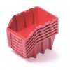 Plastové boxy 249x158x213mm Red 6ks