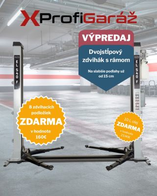 ❗️Zdvihák, ktorý nepotrebuje 25 cm betón. Ak máš v dielni len ~15 cm podlahy, tento dvojstĺp s rámom je safe voľba....