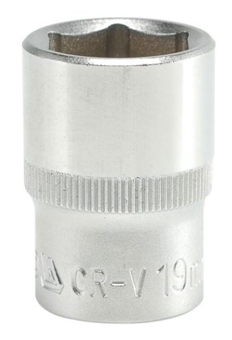 Вложка 1/2" 19 mm къса YT-1212