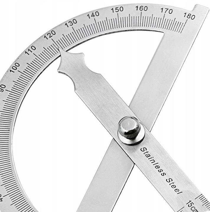 Kutomjer bravarski 0-180° 280 mm detalj