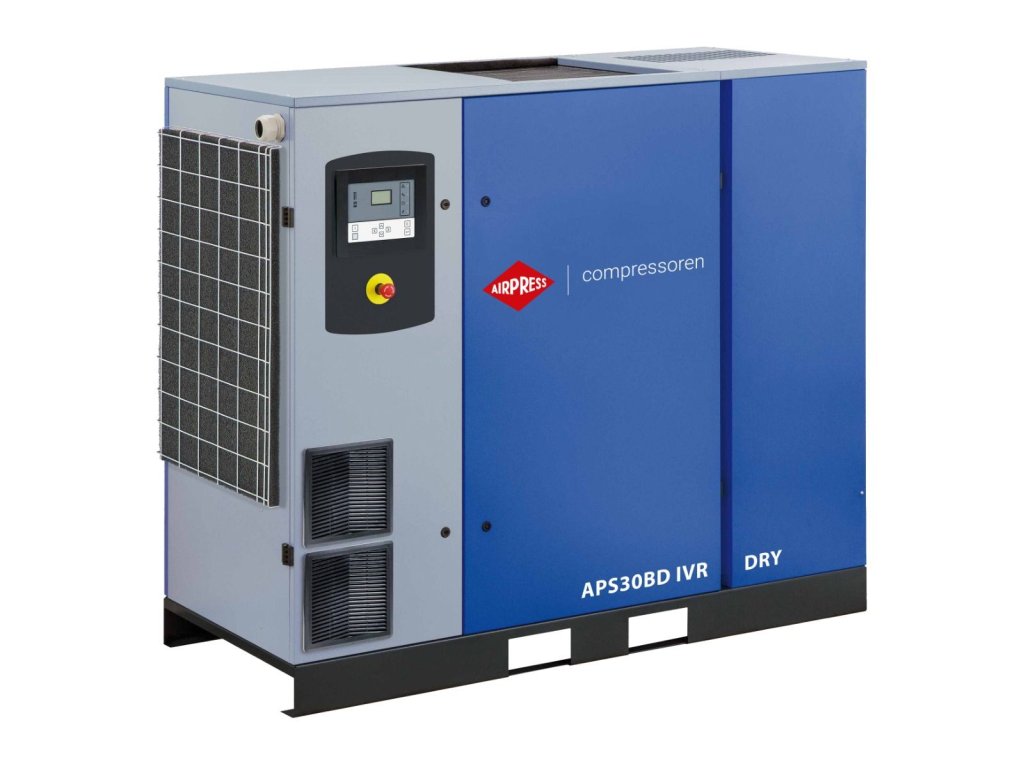 39632 skrutkovy kompresor aps 30bd ivr dry 13 bar 30 hp 22 kw 770 4170 l min