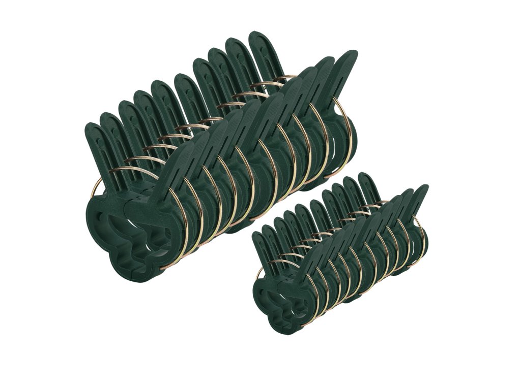 Sada 20 kusov - 10 malých a 10 veľkých klipov na upevnenie rastlín 15G570