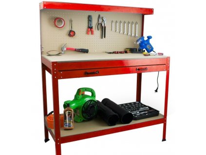 16880 5 pracovny stol ponk do dielne 115x55x140 cm red hd17726 6