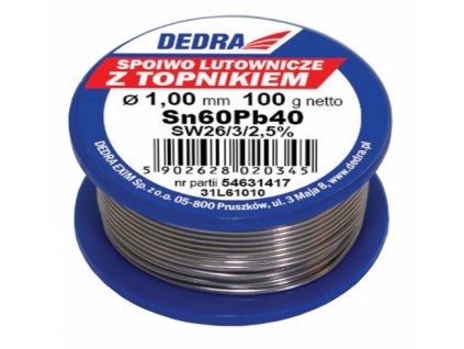 18130 spajkovaci cin s tavidlom 1 0mm 100g 60 sn pb40sn60