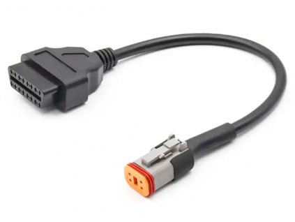 18637 1 obd ii redukcia na motocykel harley davidson 4pin a0181 2