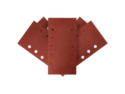 Brúsny papier na suchý zips 115 x 230 mm, K 120, 5 ks, s otvormi 54H005