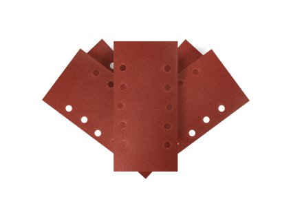 Brúsny papier na suchý zips 115 x 230 mm, K 180, 5 ks, s otvormi 54H006
