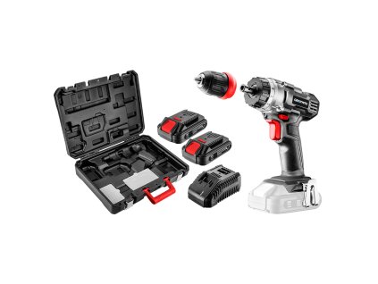 Akumulátorová vŕtačka/prístroj Energy+ 18V, Li-Ion, odnímateľné 10mm skľučovadlo, 2 2Ah akumulátory, nabíjanie, kufrík 58G022-SET2