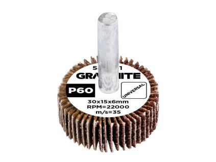 Lamelový kotúč 30 x 15 x 6 mm, P60 58T401