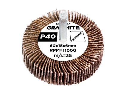 Lamelový kotúč 60 x 15 x 6 mm, P40 58T387
