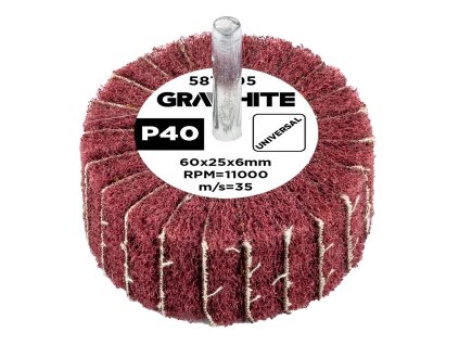 Lamelový kotúč 60 x 25 x 6 mm, P40 58T405