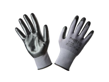 Pracovné rukavice, nylon s nitrilovým povlakom, 4131X, veľkosť 8 97-616-8