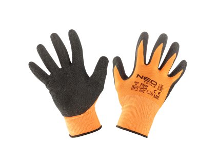 Pracovné rukavice, polyester potiahnutý latexom (krincle),3131X, veľkosť 11 97-641-11