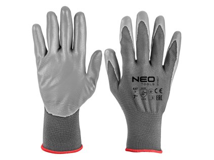 Pracovné rukavice, polyester s PU povlakom, 4131X, veľkosť 7 97-646-7