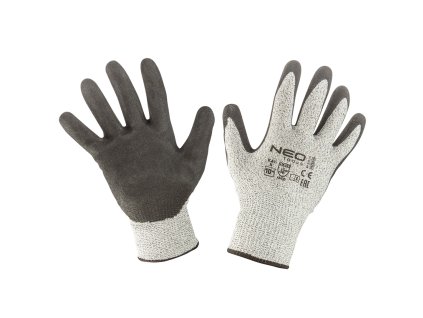 Rukavice s nitrilovým povlakom proti porezaniu, 4X43D, veľkosť 10 97-610-10