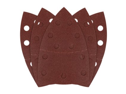 Brúsny papier na suchý zips, žehlička 102 x 152 mm, P120, 5 ks, s 11 otvormi 58T304