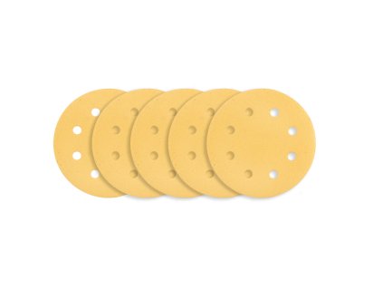 Brúsny papier so suchým zipsom 180 mm, K120, 5 ks, s 8 otvormi pre brúsku 59G263 54H023
