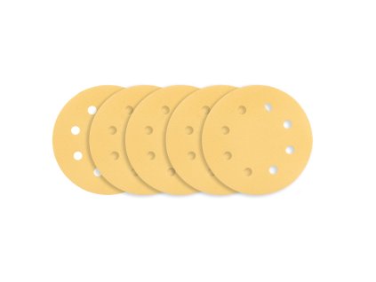 Brúsny papier so suchým zipsom 180 mm, K180, 5 ks, s 8 otvormi pre brúsku 59G263 54H024
