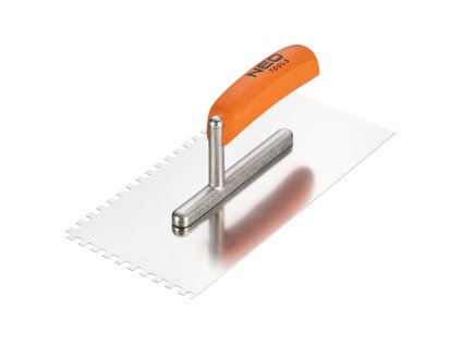 Hladidlo so zubami, 270 x 128 mm, zub 6 x 6 x 6 mm, drevená rukoväť 50-162