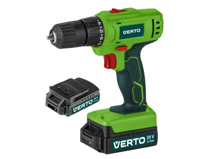 Akumulátorový vŕtací skrutkovač 2 x 20V, Li-Ion/1.5Ah, kufrík 50G291