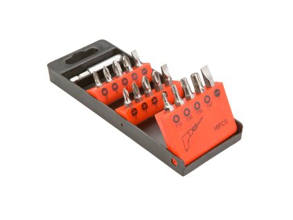 Bity s držiakom, 16 ks sada 39D383