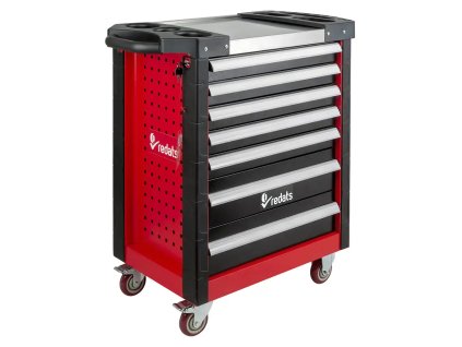 3248 profesionalny dielensky vozik skrinka s naradim 420ks 7 suflikov black red
