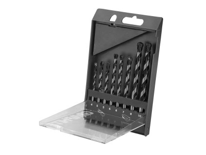 Súprava vrtákov 8 ks - do betónu 4, 5, 5, 6, 6, 7, 8, 10 mm 57H351