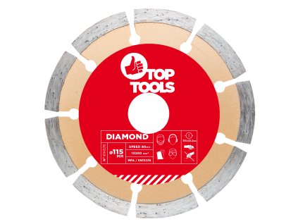 Diamantový kotúč, 115 x 22.2 mm, segment 61H315